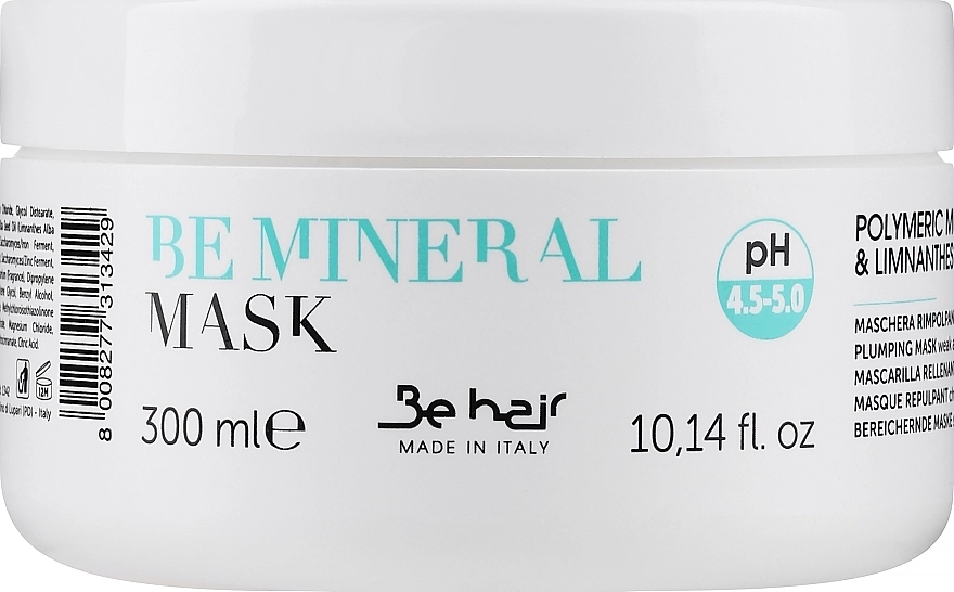 Be Hair Ущільнювальна маска для волосся з мінералами Be Mineral Plumping Mask - фото N1