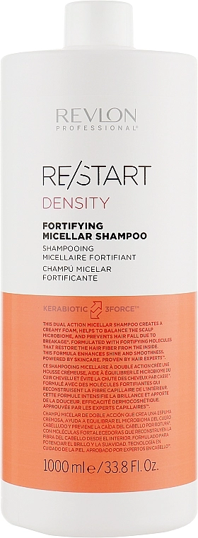 Revlon Professional Зміцнювальний міцелярний шампунь Restart Density Fortifying Micellar Shampoo - фото N3