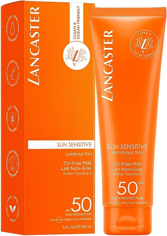 Lancaster Сонцезахисне молочко без олії SPF50 Sun Sensitive Oil Free Milk SPF50 - фото N1