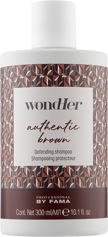 Professional By Fama Шампунь для коричневих відтінків Wondher Authentic Brown Defending Shampoo - фото N1