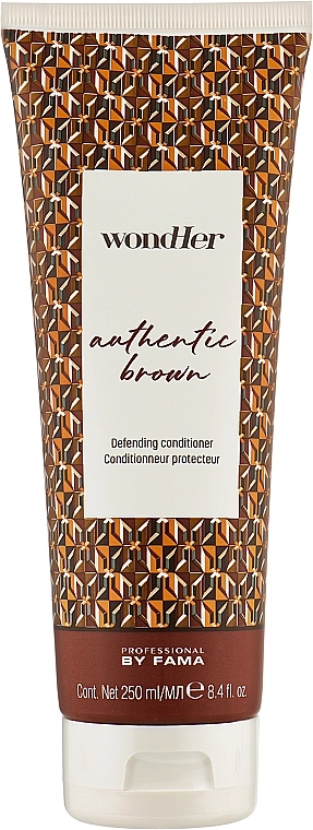 Professional By Fama Кондиціонер для коричневих відтінків Wondher Authentic Brown Defending Conditioner - фото N1