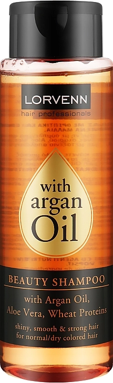 Lorvenn Шампунь для нормального, сухого, фарбованого волосся Argan Exotic Oil Beauty Shampoo - фото N1