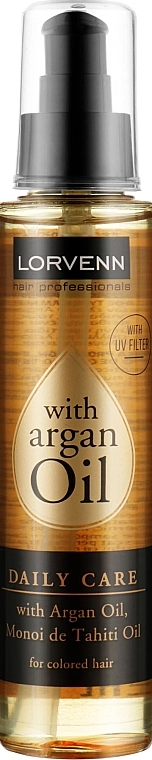 Lorvenn Масло для всех типов волос Argan Oil Daily Care - фото N1