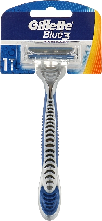 Gillette Одноразовий станок для гоління, 1 шт. Blue 3 Comfort - фото N1