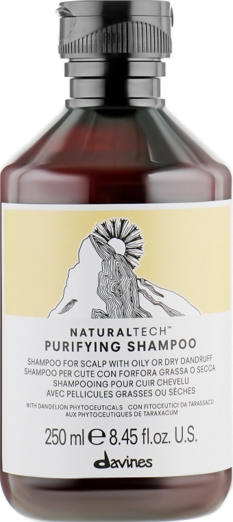 Davines Очищающий шампунь против перхоти Purifying Shampoo - фото N3