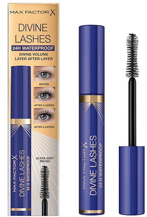 Max Factor Divine Lashes 24H Waterproof Mascara Водостійка туш для вій - фото N3