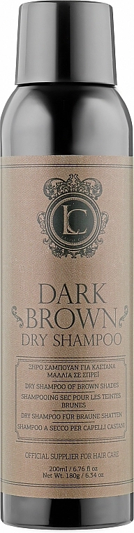 Lavish Care Сухий шампунь для волосся з коричневим відтінком Dry Shampoo Dark Brown - фото N1