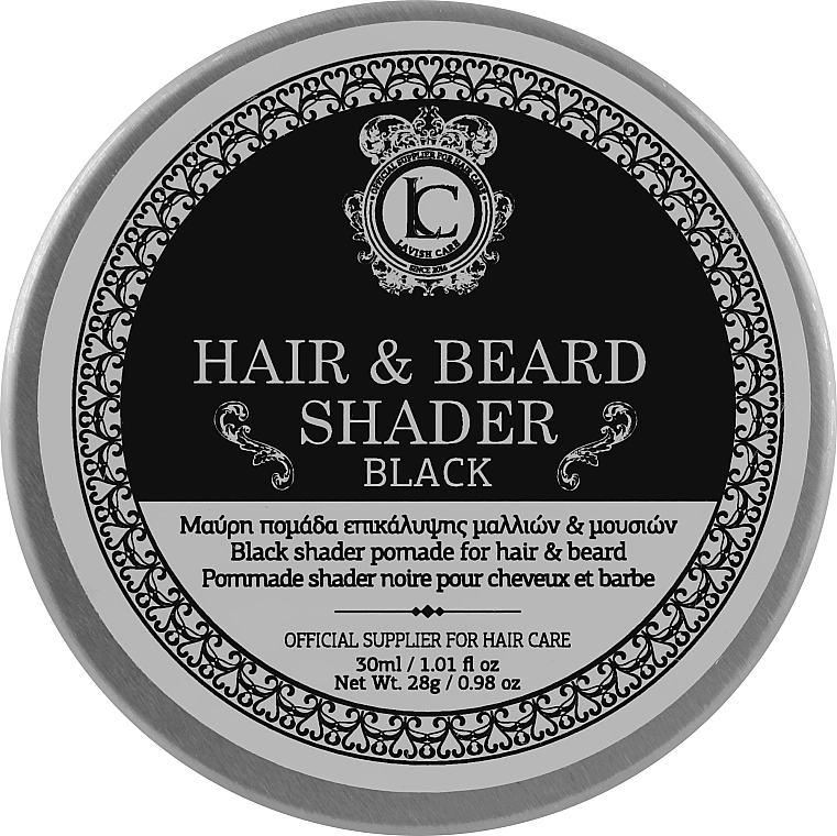 Lavish Care Чорна помада для камуфляжу бороди й волосся Black Beard And Hair Shader Pomade - фото N1