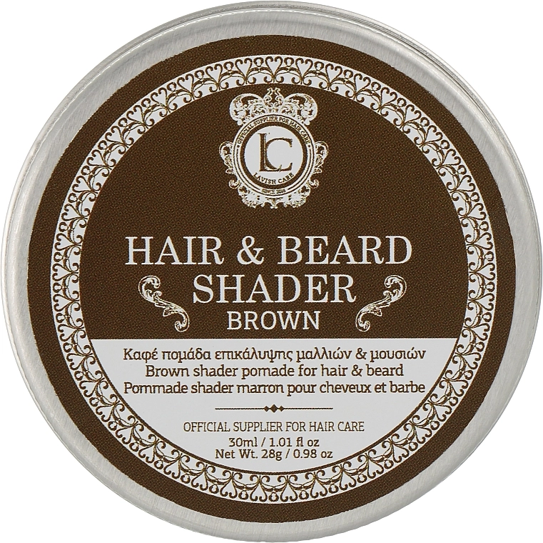 Lavish Care Коричнева помада для камуфляжу бороди й волосся Brown Beard And Hair Shader Pomade - фото N1