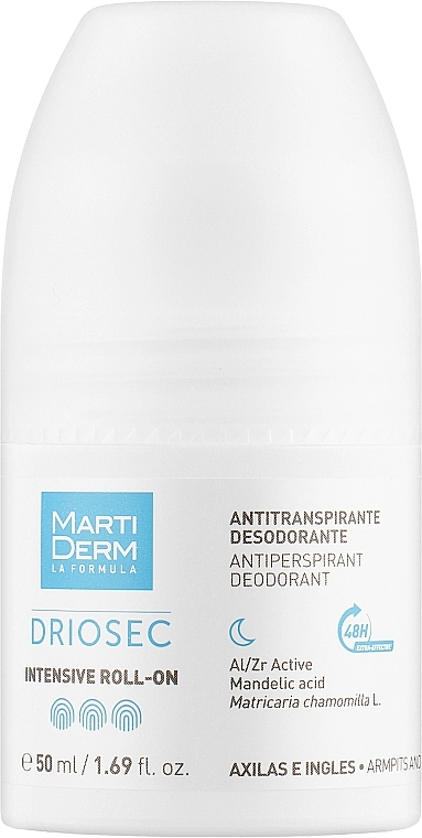 MartiDerm Кульковий антиперспірнат-дезодорант Driosec Intensive Roll-on - фото N1