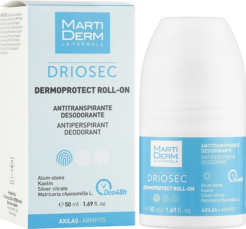 MartiDerm Кульковий антиперспірнат-дезодорант Driosec Dermaprotect Roll-on - фото N2