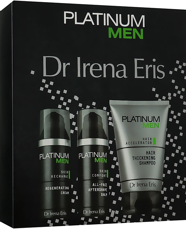 Dr Irena Eris Набор Platinum Men (h/shm/125ml + ash/balm/50 ml + f/cr/50 ml) - фото N1