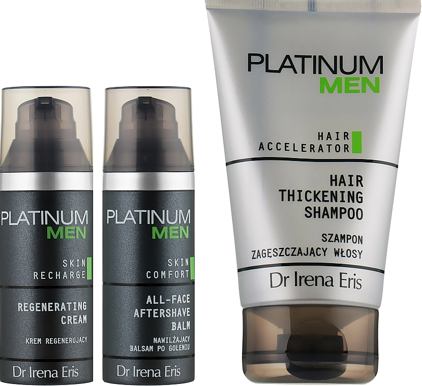 Dr Irena Eris Набор Platinum Men (h/shm/125ml + ash/balm/50 ml + f/cr/50 ml) - фото N2