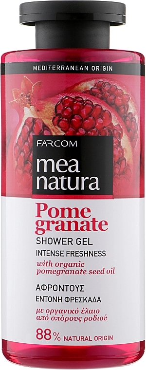 Mea Natura Гель для душа с маслом граната Pomegranate Shower Gel - фото N1