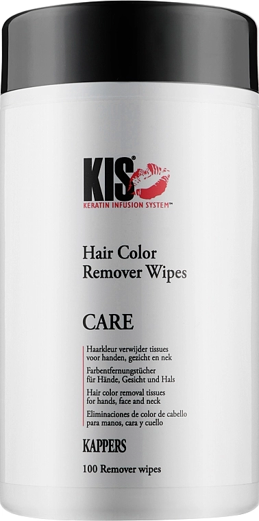 Kis Вологі серветки для видалення фарби Hair Color Remover Wipes Care - фото N1