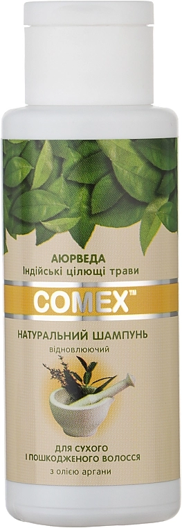 Comex Натуральный шампунь для сухих и поврежденных волос с индийскими целебными травами - фото N4