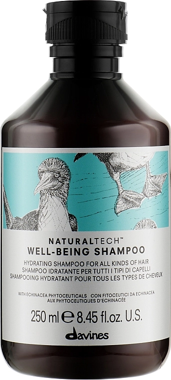 Davines Увлажняющий шампунь для всех типов волос Natural Tech Well Being Shampoo - фото N3