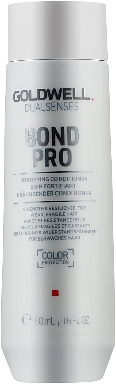 Укрепляющий бальзам для тонких и ломких волос - Goldwell DualSenses Bond Pro Fortifying Conditioner, 50 мл - фото N1