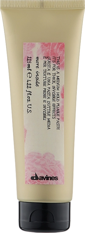 Davines Пластичная паста для объемного невидимого стайлинга More Inside Medium Hold Pliable Paste - фото N1