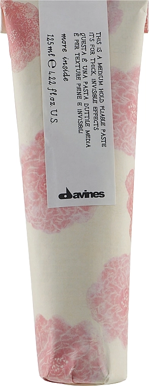 Davines Пластичная паста для объемного невидимого стайлинга More Inside Medium Hold Pliable Paste - фото N2