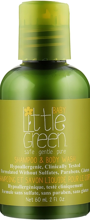 Little Green Шампунь для волос и тела для младенцев Baby Shampoo & Body Wash - фото N1
