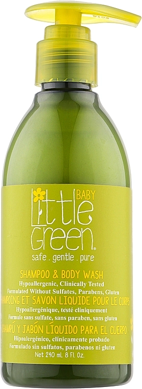 Little Green Шампунь для волосся й тіла для немовлят Baby Shampoo & Body Wash - фото N3