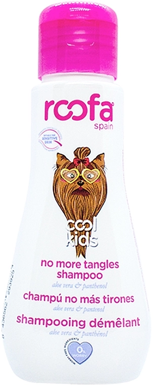 Roofa Шампунь для длинных волос с алоэ вера и ароматом клубники, с 4 лет Cool Kids No More Tangles Shampoo (мини) - фото N1