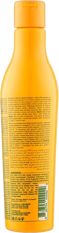 Шампунь увлажняющий с веганским протеином - GKhair CBD Vegan Shampoo, 240 мл - фото N2