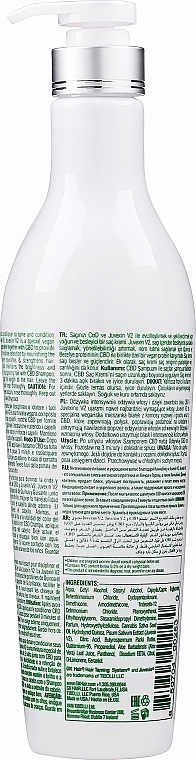 Кондиционер увлажняющий с веганским протеином - GKhair CBD Vegan Conditioner, 650 мл - фото N2