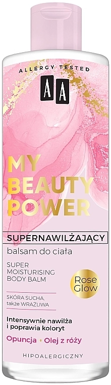 AA Суперувлажняющий бальзам для тела "Опунция и розовое масло" My Beauty Power Super Moisturizing Body Balm - фото N1