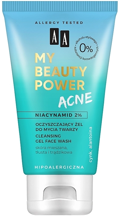 AA Очищувальний гель для вмивання My Beauty Power Acne Cleansing Gel Face Wash - фото N1