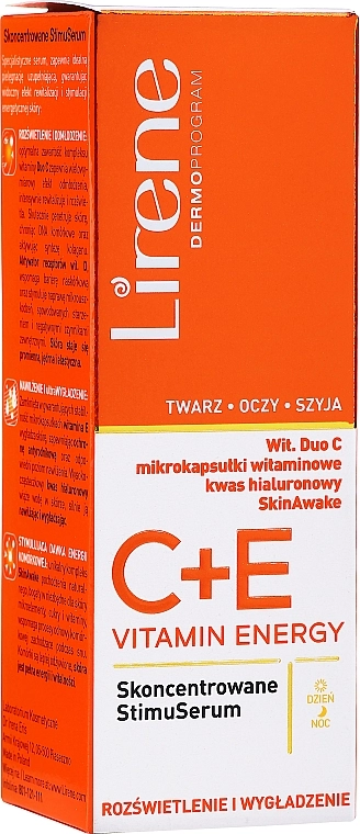 Lirene Концентрована сироватка для обличчя C+E Vitamin Energy Serum - фото N2