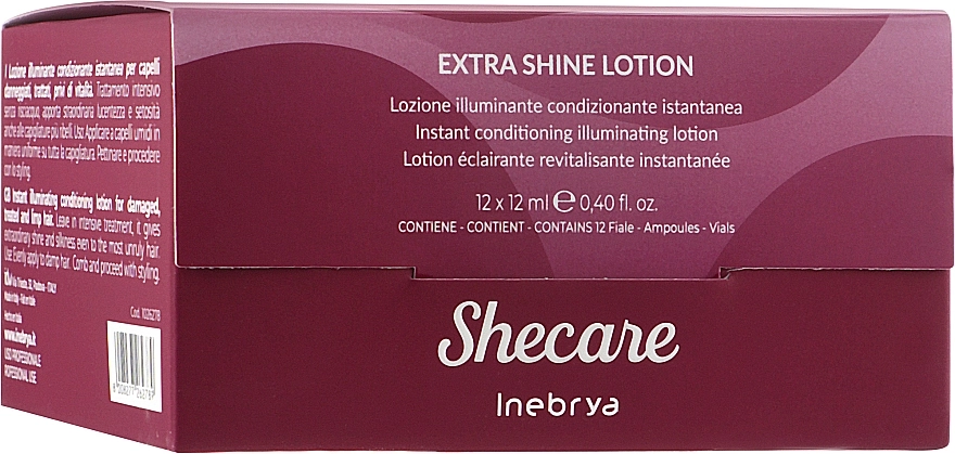 Inebrya Лосьйон для сяйва волосся She Care Extra Shine Lotion - фото N1
