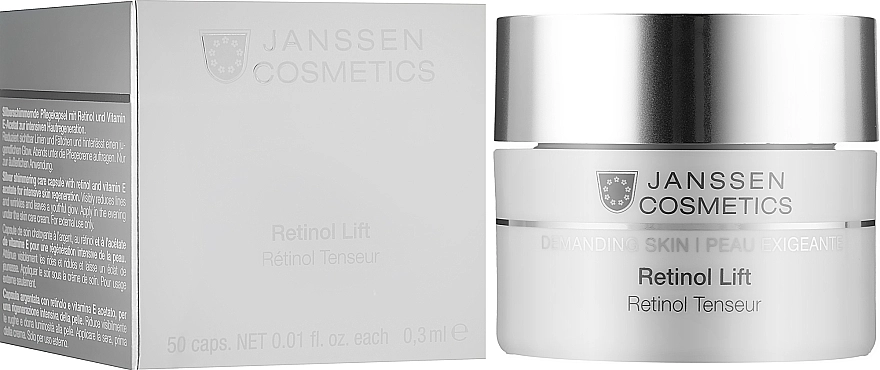 Janssen Cosmetics Капсулы с ретинолом для разглаживания морщин Janessene Cosmetics Retinol Lift Capsules - фото N2