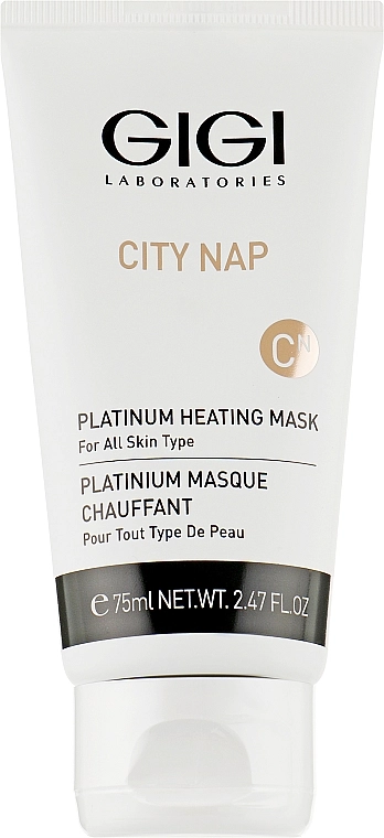 Gigi Платиновая маска для лица и зоны декольте City NAP Platinum Heating Mask - фото N1