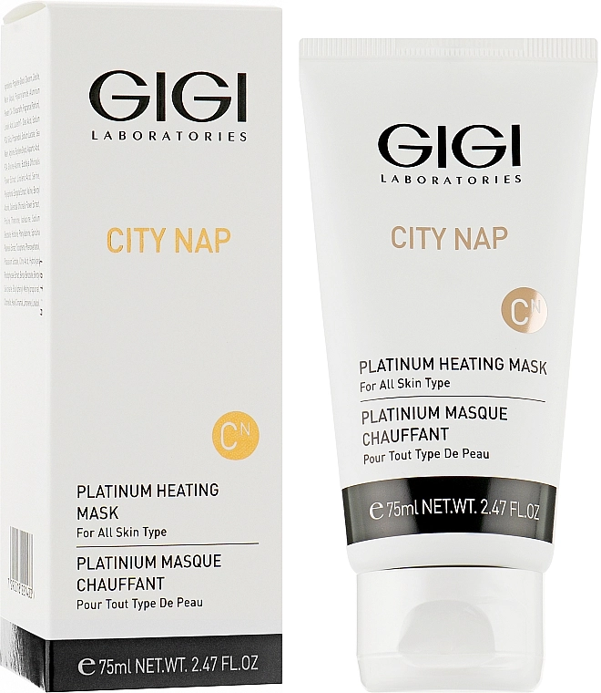 Gigi Платиновая маска для лица и зоны декольте City NAP Platinum Heating Mask - фото N2