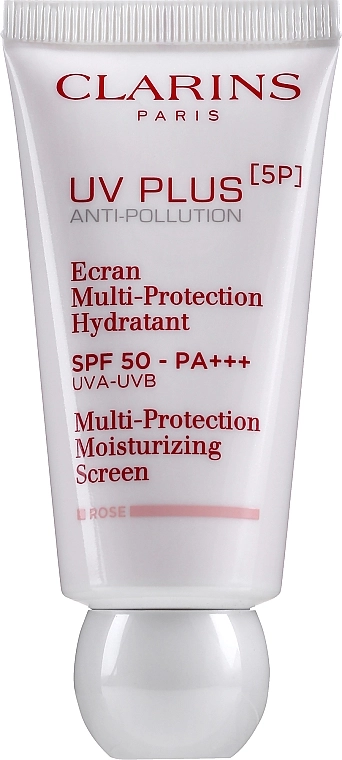 Clarins Увлажняющий защитный флюид-экран для лица UV Plus [5P] Anti-Pollution SPF 50 Rose - фото N5