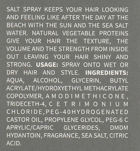Hadat Cosmetics Текстурирующий солевой спрей Hydro Texturizing Salt Spray - фото N4