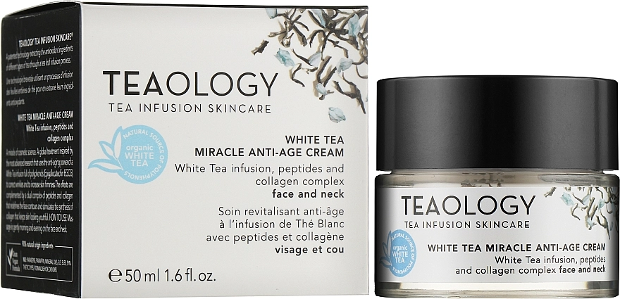 Teaology Антивозрастной крем для лица White Tea Miracle Anti-Age Cream - фото N2