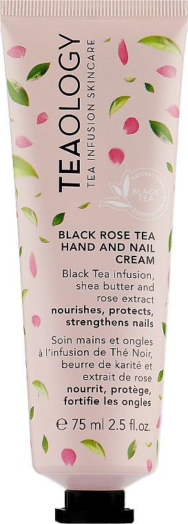 Teaology Крем для рук і нігтів "Чорна троянда" в упаковці цукерка Black Rose Tea Hand & Nail Cream Candy Wrap - фото N1