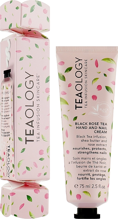 Teaology Крем для рук и ногтей "Черная роза" в упаковке конфета Black Rose Tea Hand & Nail Cream Candy Wrap - фото N2