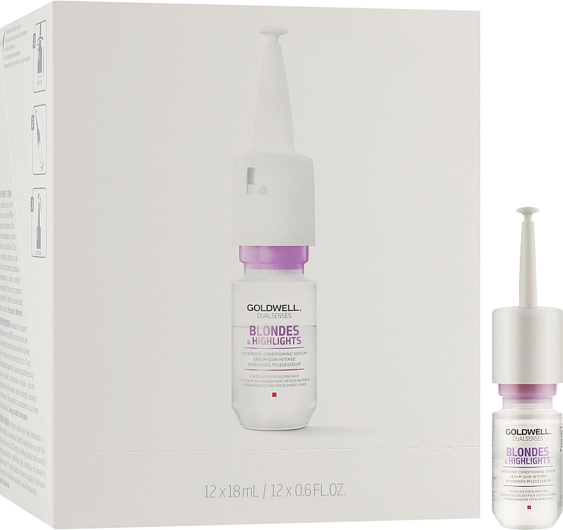 Goldwell Сироватка для освітленого та мельованого волосся з УФ-фільтром Dualsenses Blondes & Highlights Color Lock Serum - фото N1