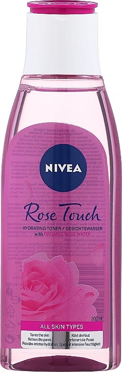 Nivea Зволожувальний тонік для обличчя з органічною трояндовою водою Rose Touch Hydrating Toner With Organic Rose Water - фото N1