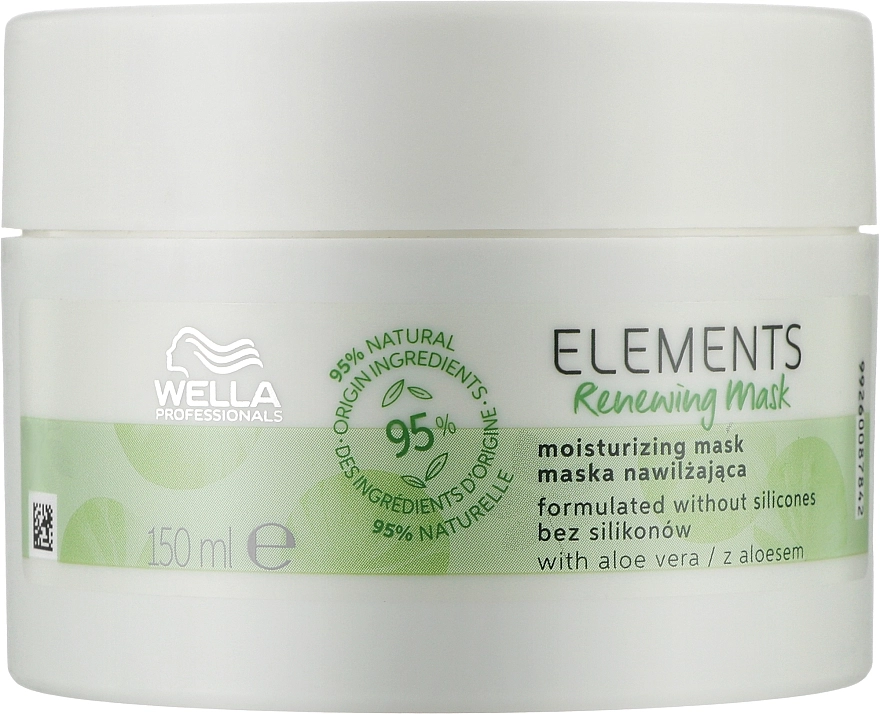 Wella Professionals Увлажняющая и восстанавливающая маска для всех типов волос Elements Renewing Mask - фото N3