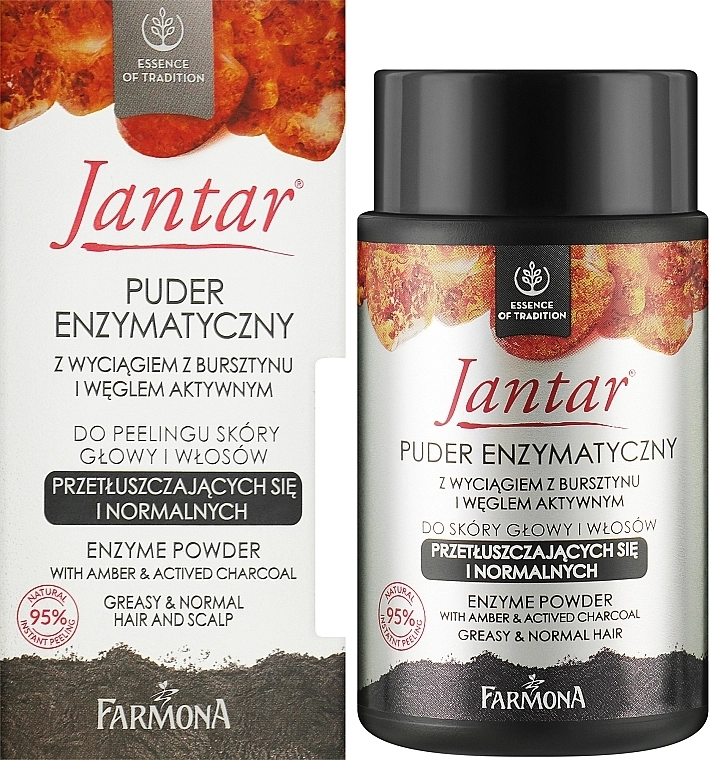 Farmona Пудра з екстрактом бурштину й деревним вугіллям для шкіри голови й волосся Jantar Powder - фото N2