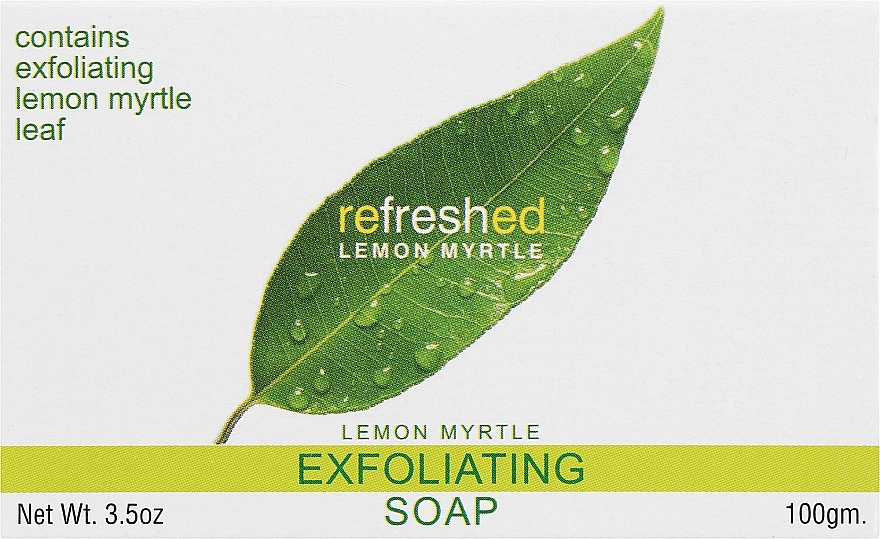 Tea Tree Therapy Мыло на растительной основе натуральное освежающее отшелушивающее с маслом лимонного мирта Exfoliating Soap - фото N1