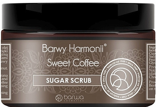 Barwa Цукровий пілінг для тіла "Кава" Harmony Sweet Coffee Peeling - фото N1