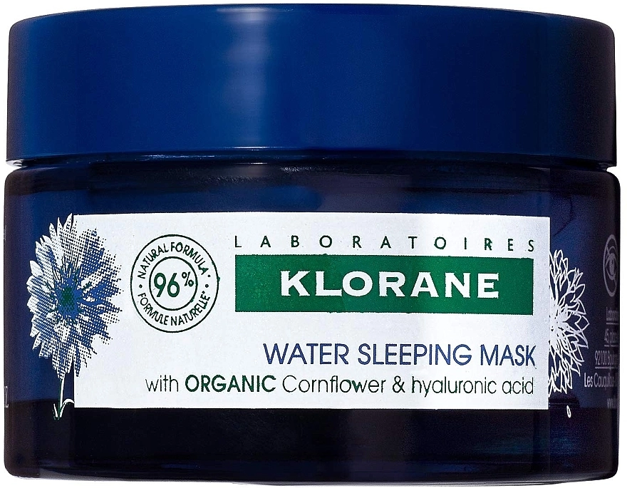 Klorane Ночная увлажняющая маска для лица с экстрактом василька Water Sleeping Mask - фото N1