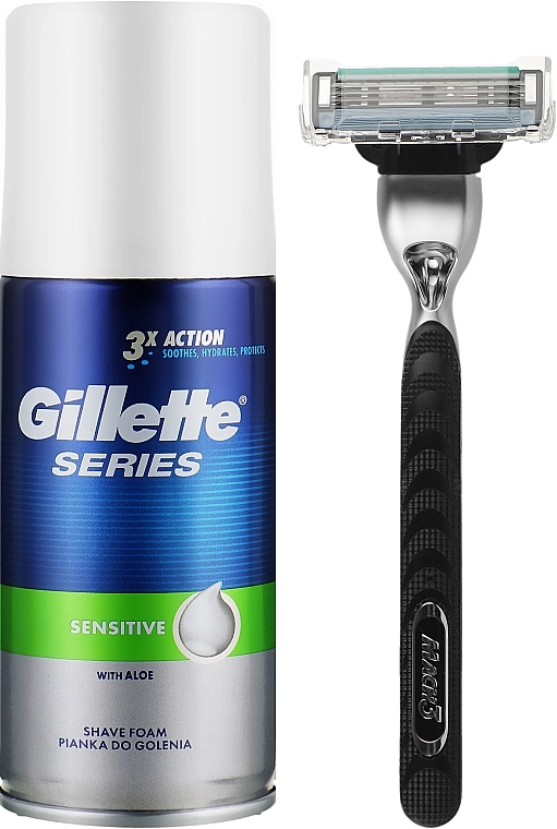 Gillette Набор Mach3 (razor + sh/foam/100ml) - фото N2