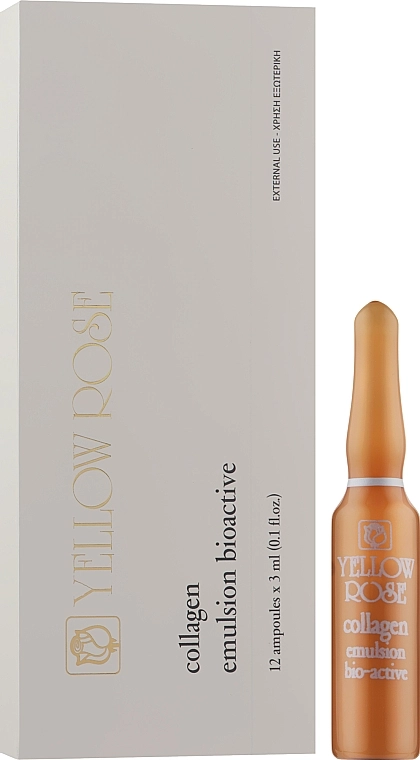 Yellow Rose Сыворотка биоактивная с коллагеном Collagene Emulsion BIO-Active Ampoules - фото N1